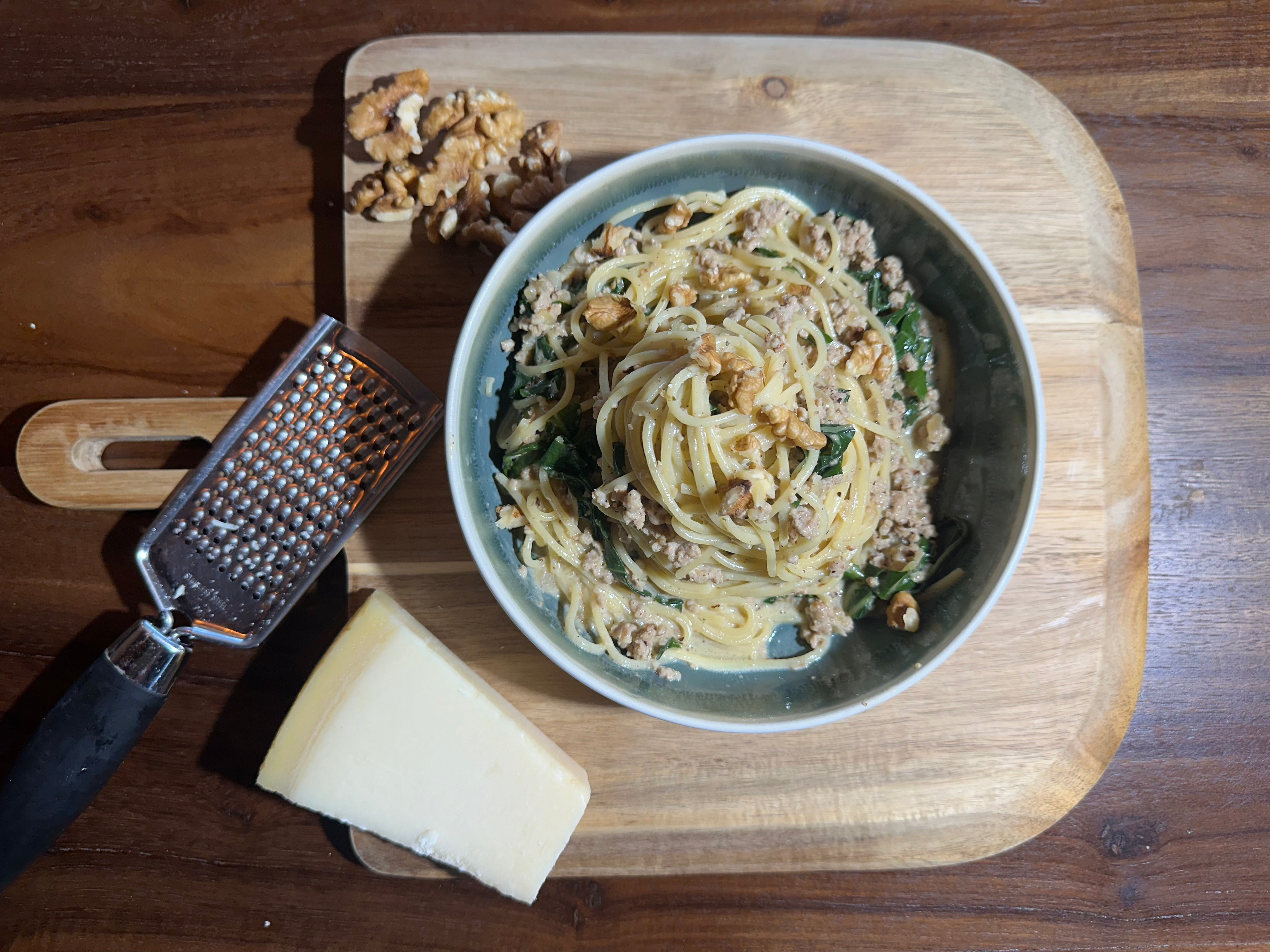 Creamy Pork Spaghetti