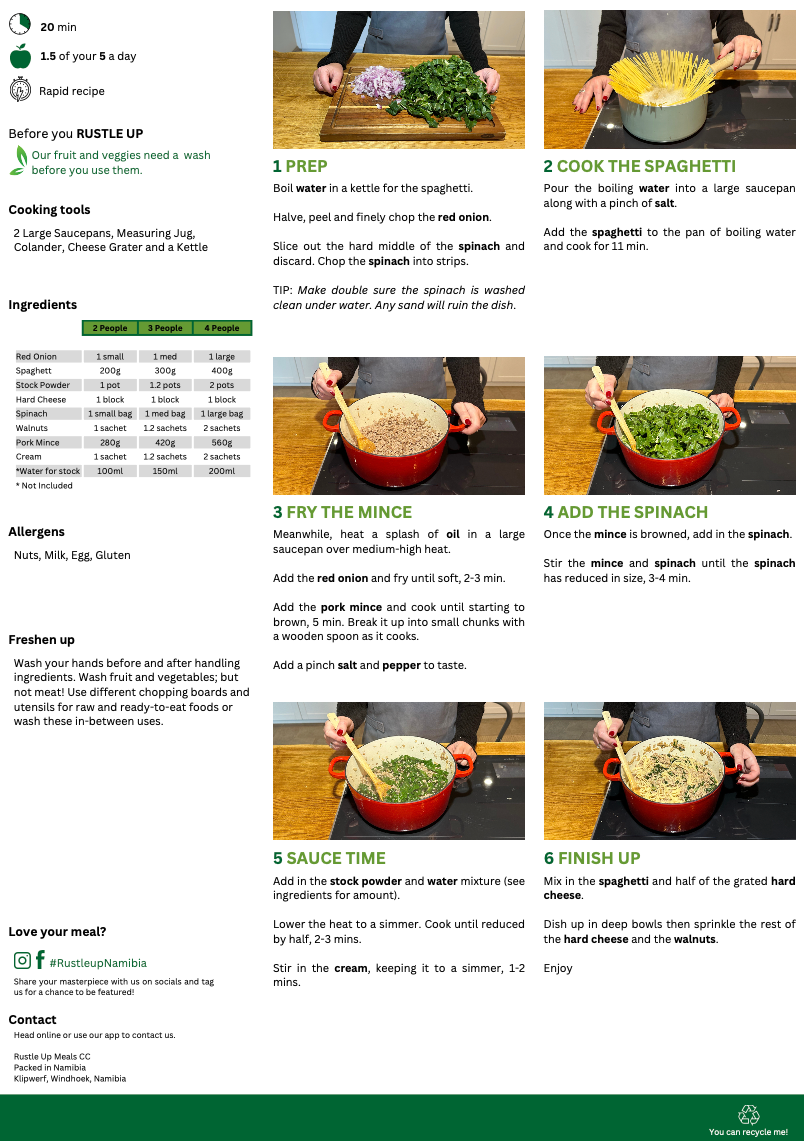 Creamy Pork Spaghetti